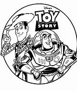Buzz Coloring Lightyear Pages Kids Color Print sketch template