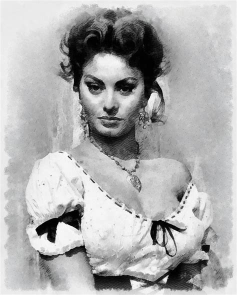 Sophia Loren Hollywood Actress Painting By Esoterica Art Agency