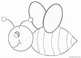 Coloring Bee Cute Coloring4free Related Posts sketch template