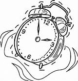 Clock Coloring Alarm Printable Cartoonized Wecoloringpage Time Pages sketch template