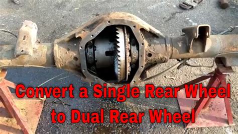 convert  single real wheel  dual rear wheel step  step youtube