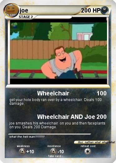 Pokémon Joe 1137 1137 Wheelchair My Pokemon Card