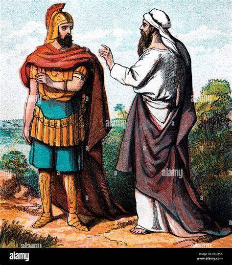 historias biblicas ilustracion de samuel reprender  saul fotografia