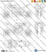 Ninja Kawasaki H2 Templates Vector sketch template