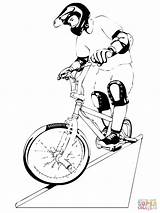 Bmx Colorear Ausmalbild Fahren Montando Fahrrad Fahrradfahren sketch template
