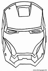 Iron Man Face Coloring Pages Ironman Head Captain America Drawing Goofy Cartoon Printable Print Outline Mask Superhero Color Clipart Kids sketch template