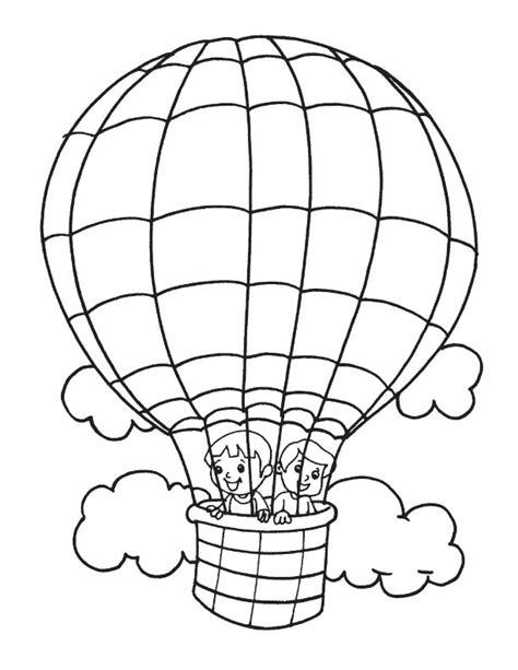 coloring pages  hot air balloons coloring home