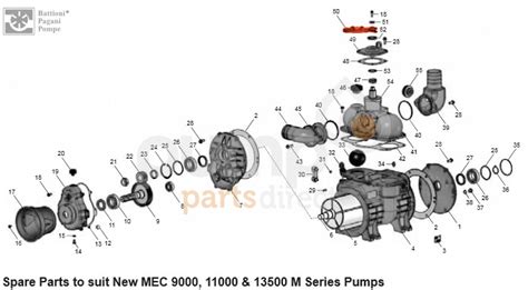mec  handle pump parts battioni pumps