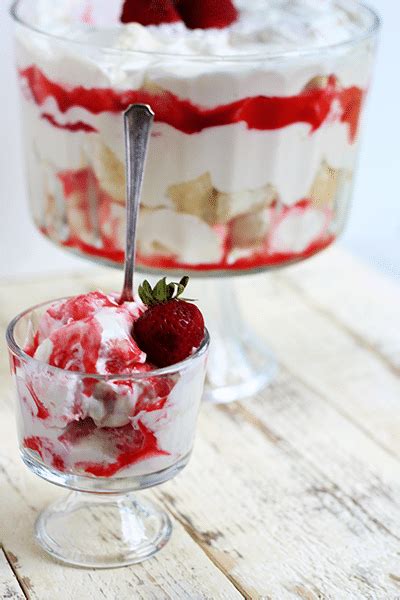Strawberry Angel Food Trifle Cookie Dough And Oven Mitt