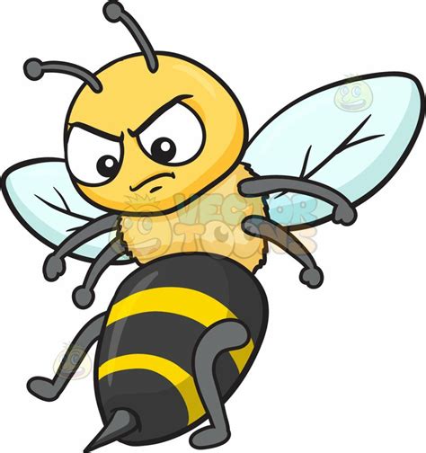 angry bee clip art images   finder