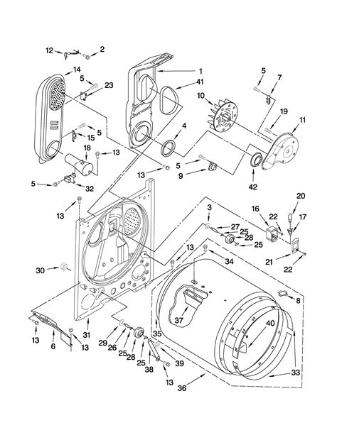 whirlpool cabrio dryer parts diagram