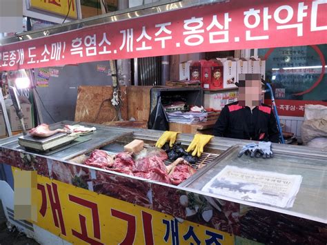 dog meat shopkeepers carry   declining popularity national