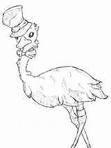 Emu Coloring Pages Printable Birds Getcolorings sketch template