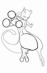 Mewtwo Coloring Pages Mega Getcolorings Printable Color sketch template