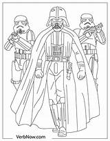 Coloring Darth Vader Starwars Lightsaber Stormtroopers sketch template
