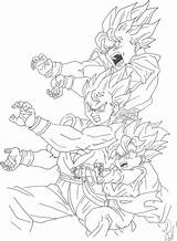 Goku Kamehameha Vegeta Frieza Letscolorit Unleashing Getcolorings Dbz Popular sketch template