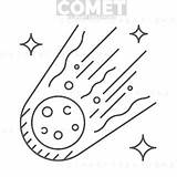 Cometa Colorare Comet Disegni sketch template