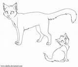 Coloring Cats Pages Warriors Warrior Cat Couples Popular sketch template
