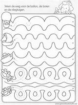 Dotted Tracing Lines Worksheet Worksheets Trace Preschool Kids sketch template