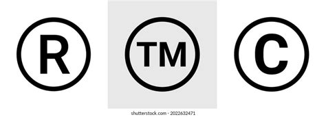 registered trademark symbol images stock  vectors