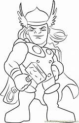 Thor Coloring Pages Squad Coloringpages101 Hero Super Show Color sketch template