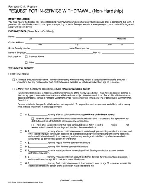 Pentegra 401k Rollover Form Fill Online Printable Fillable Blank