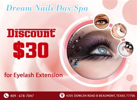 dream nails day spa discount   eyelash extensions beauty
