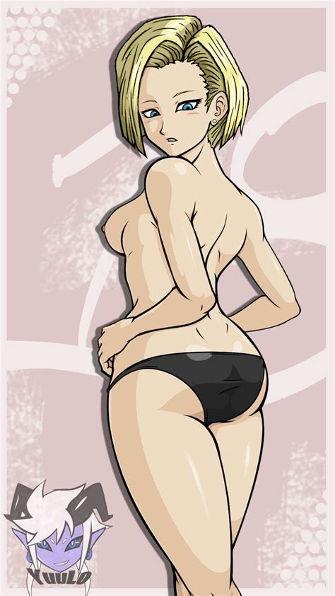 Android 18 Sexy Booty Pose With Bikini Bottom By Yuumeilove Hentai
