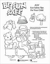 Coloring Pages Safety Sun Colouring Sunscreen Cancer Children Getcolorings Color Campaign Getdrawings sketch template