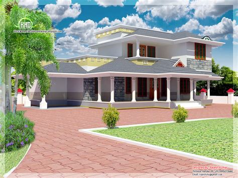 sqfeet double floor house elevation house design plans