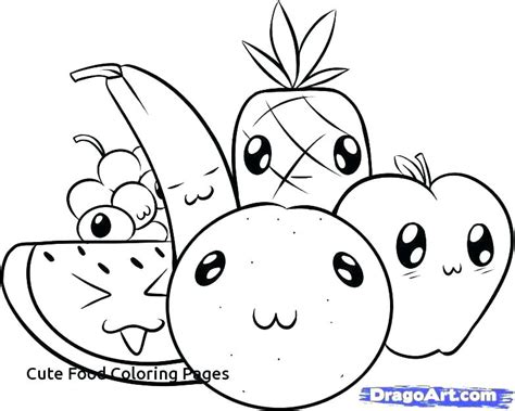 cute coloring pages  food  faces jengordon