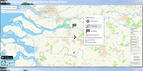toevoegen van gratis waterkaart en routeplanner op uw website marineplan