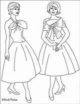 Coloring Pages Vintage Fashion Books Nicole Adult Colouring Printable Ro Book sketch template
