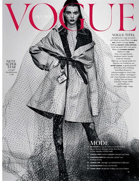 kendall jenner vogue germany october 2016 issue