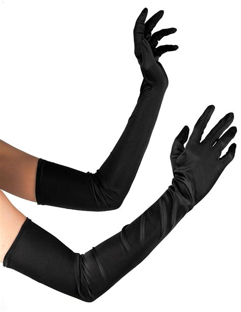 Long Black Charleston Gloves For Women Vegaoo