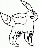 Umbreon Pokemon Coloring Pages Espeon Eevee Greninja Fire Line Drawing Pikachu Color Type Colouring Printable Reshiram Sheets Print Coloriage Kids sketch template