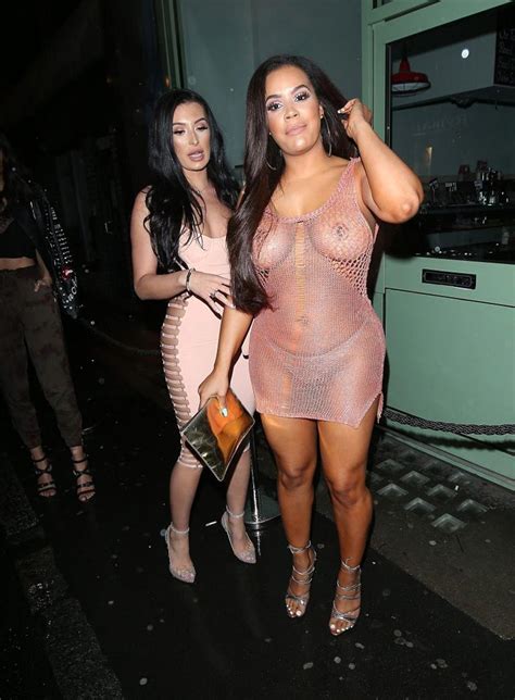 Lateysha Grace Nude Tits In Public See Through Dress