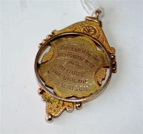 australiana antique gold medallion