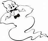 Ghost Coloring Pages Kids Printable Halloween Ghosts Cartoon sketch template
