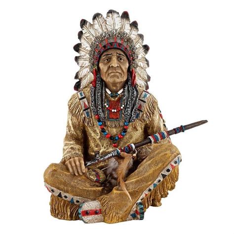 Noble Feathers Native American Statue Franklin Mint