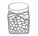 Coloring Clipart Jelly Jar Bean Beans Clip Pages Jellybean Cartoon Printable Cliparts Colouring Kids Color Corn Book Sheets Clipartbest Kid sketch template