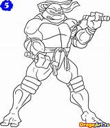 Michelangelo Tmnt Ninja Dragoart источник sketch template