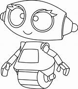 Coloring Robot Pages Kids Rob Robots Book Simple Sweet Colouring Colour sketch template