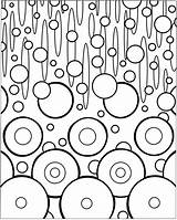 Coloring Pages Adult Circles Pattern Abstract Print Printable sketch template