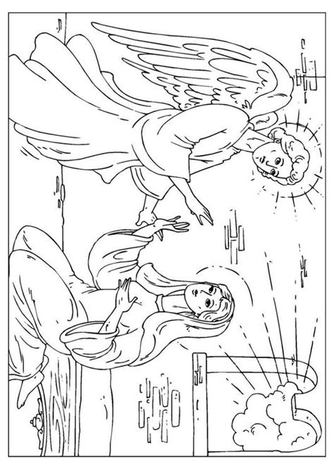 angel gabriel coloring page  getcoloringscom  printable