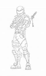 Fortnite Renegade Raider sketch template