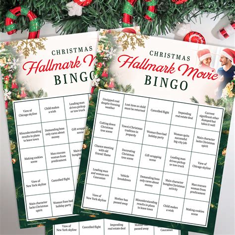 christmas hallmark  bingo   cliches turned   fun game