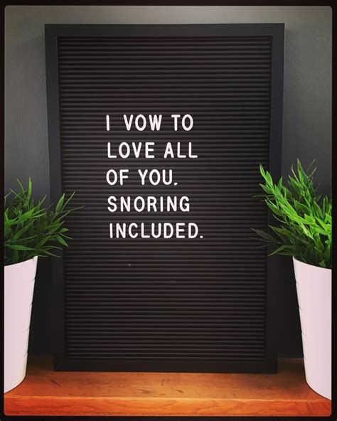 marriage love snore vow quote quotes letterbox letterboxquotes letterboard