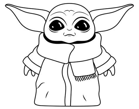 baby yoda coloring pages  printable coloring pages  kids