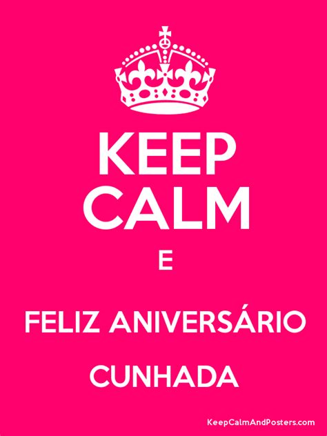 calm  feliz aniversario cunhada poster frases